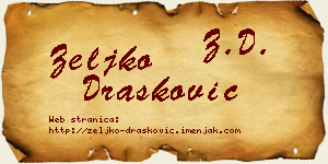 Željko Drašković vizit kartica
